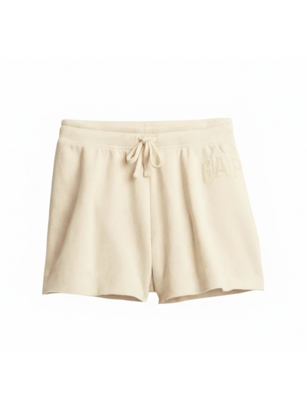 GAP Jersey Knit Sweat Shorts Heritage S Oyster Cream Size XL